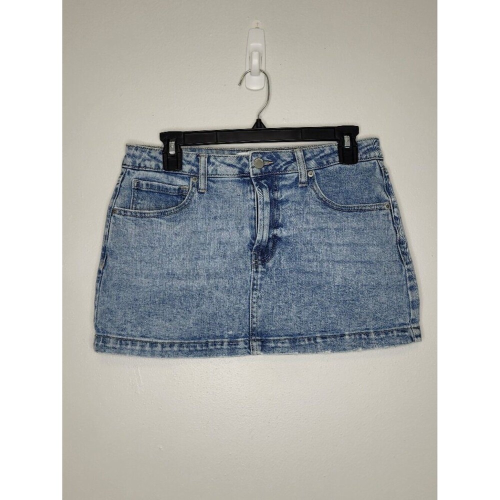 RSQ low rise micro mini bimbocore spears hilton party denim skirt size 28